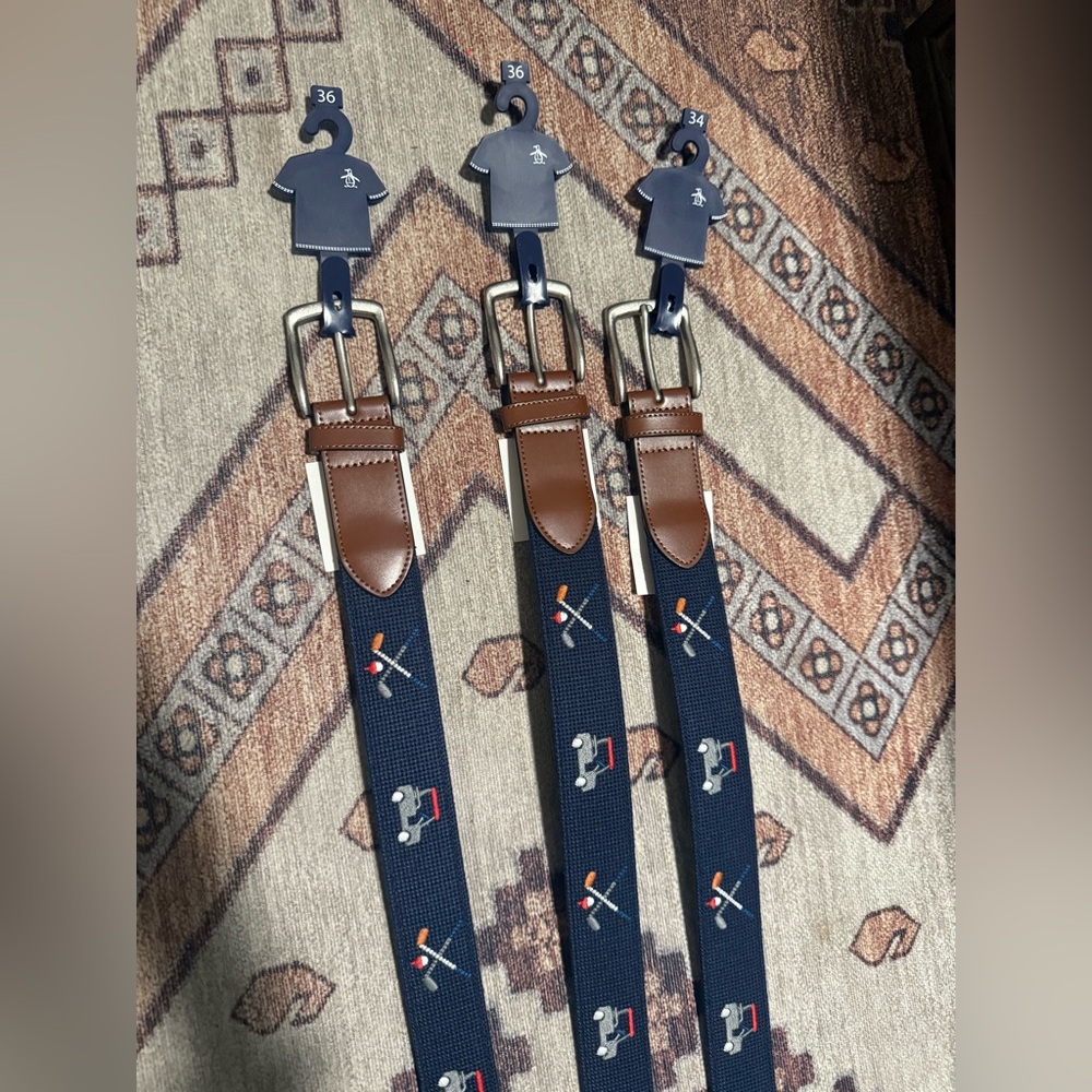 Original Penguin Men’s Golf theme belts
